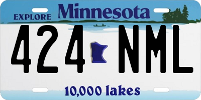 MN license plate 424NML