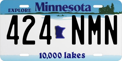 MN license plate 424NMN