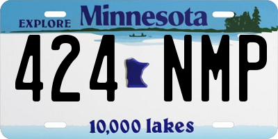 MN license plate 424NMP