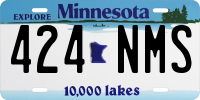 MN license plate 424NMS
