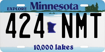 MN license plate 424NMT