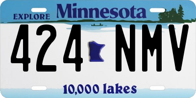 MN license plate 424NMV