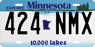 MN license plate 424NMX
