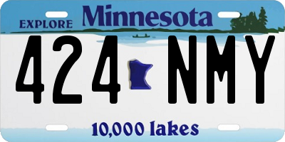 MN license plate 424NMY