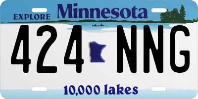 MN license plate 424NNG