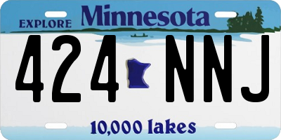 MN license plate 424NNJ