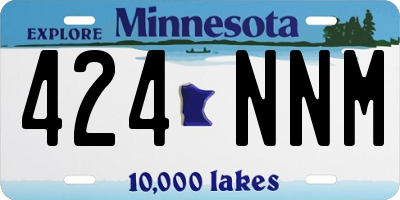 MN license plate 424NNM