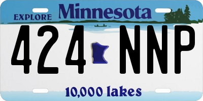 MN license plate 424NNP