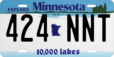 MN license plate 424NNT