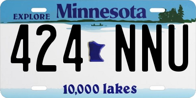 MN license plate 424NNU