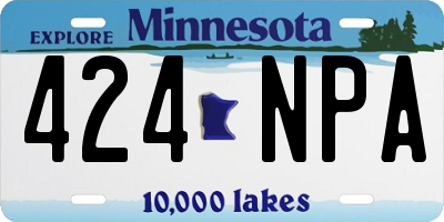MN license plate 424NPA