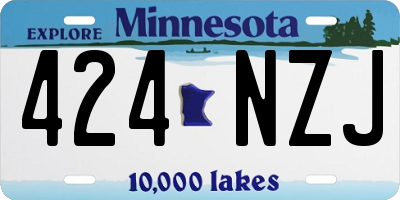 MN license plate 424NZJ