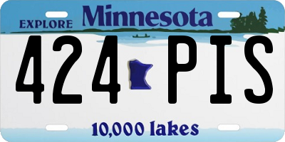 MN license plate 424PIS