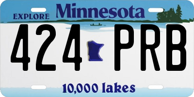 MN license plate 424PRB