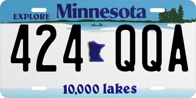 MN license plate 424QQA