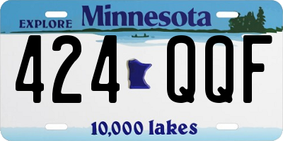 MN license plate 424QQF