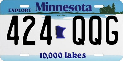MN license plate 424QQG