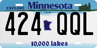 MN license plate 424QQL