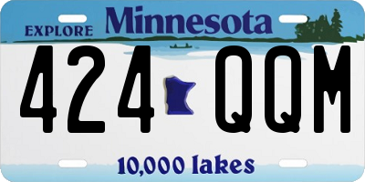 MN license plate 424QQM