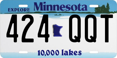 MN license plate 424QQT