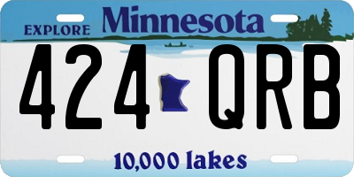 MN license plate 424QRB