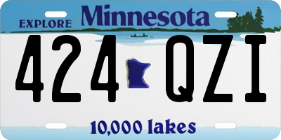 MN license plate 424QZI