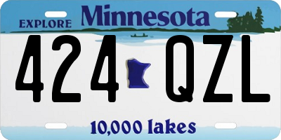 MN license plate 424QZL