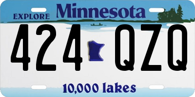 MN license plate 424QZQ