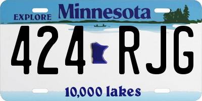 MN license plate 424RJG