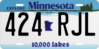 MN license plate 424RJL