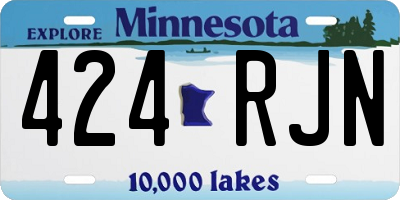 MN license plate 424RJN