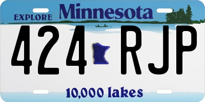 MN license plate 424RJP