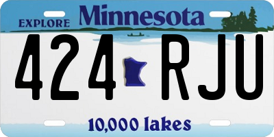 MN license plate 424RJU