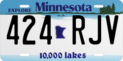 MN license plate 424RJV