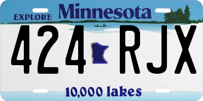 MN license plate 424RJX