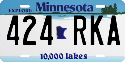 MN license plate 424RKA