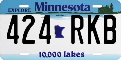 MN license plate 424RKB