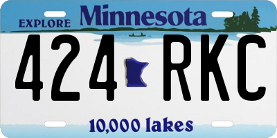 MN license plate 424RKC