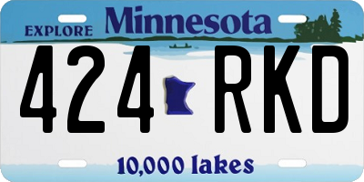 MN license plate 424RKD