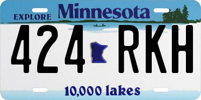 MN license plate 424RKH