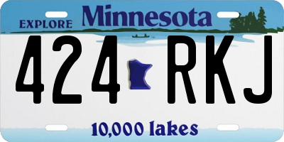 MN license plate 424RKJ