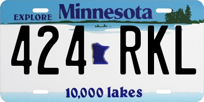 MN license plate 424RKL