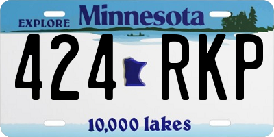 MN license plate 424RKP