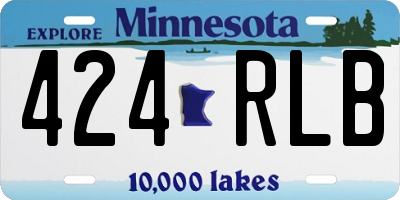 MN license plate 424RLB