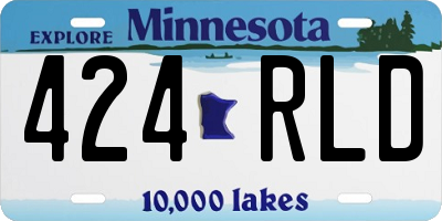MN license plate 424RLD