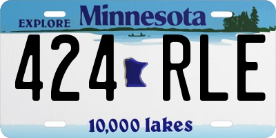 MN license plate 424RLE