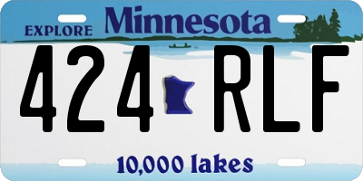 MN license plate 424RLF