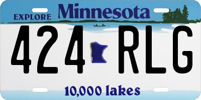 MN license plate 424RLG