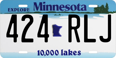 MN license plate 424RLJ