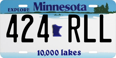 MN license plate 424RLL